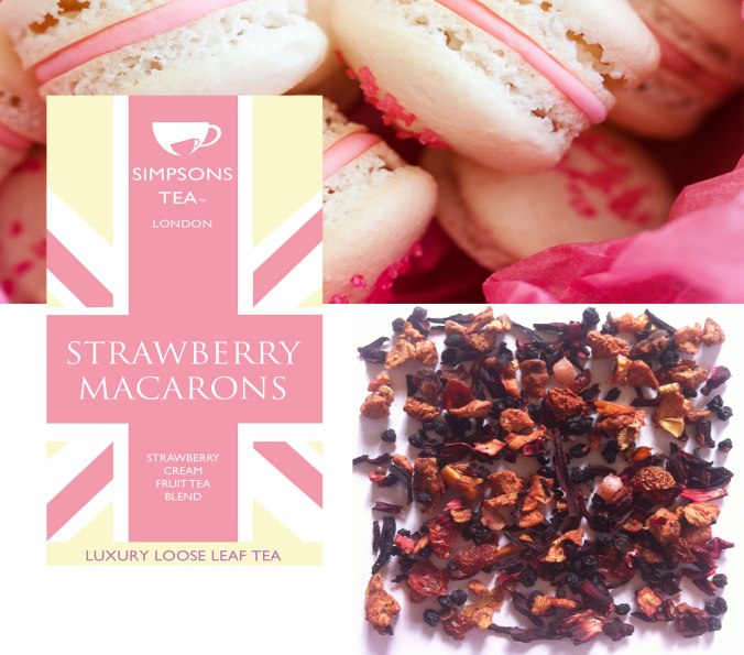 Strawberry Macarons Loose Leaf Tea | Simpsons Tea