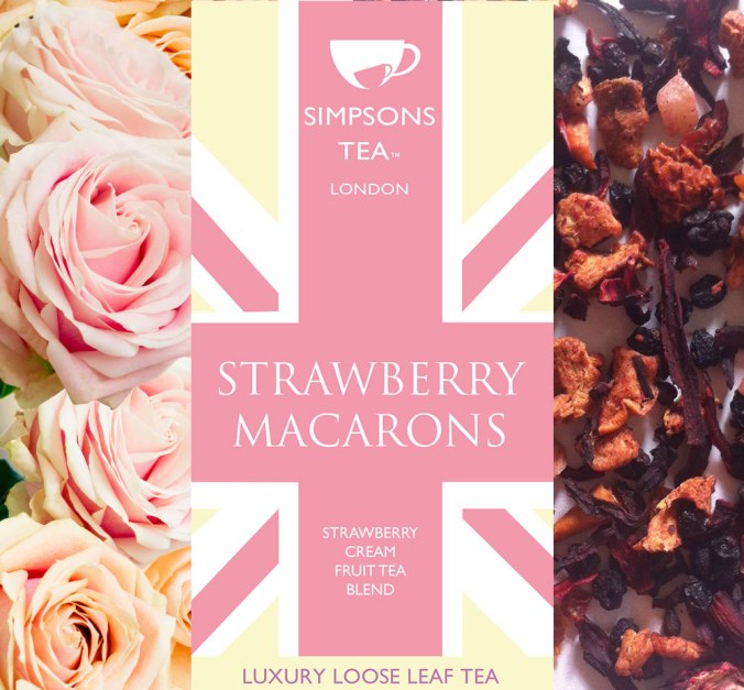 strawberry-macarons-loose-leaf-tea| Simpsons Tea 